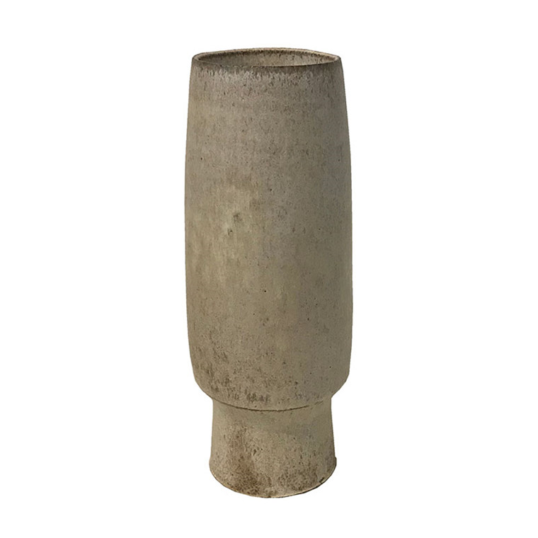 Tina Marie Cph Timbre Vase With Hips Sand Glaze Medium