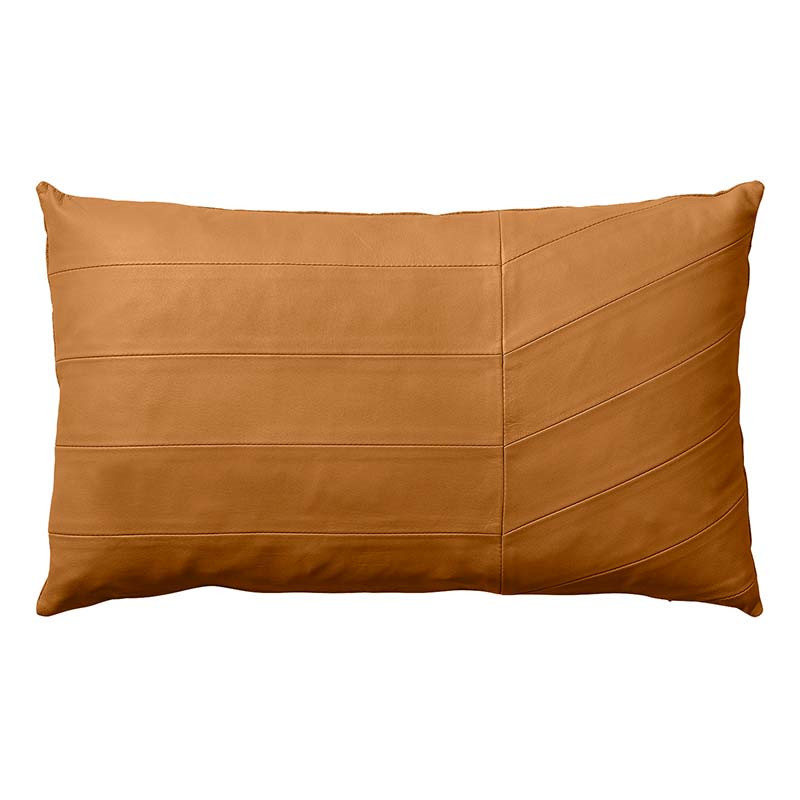 Aytm Coria Leather Cushion Amber