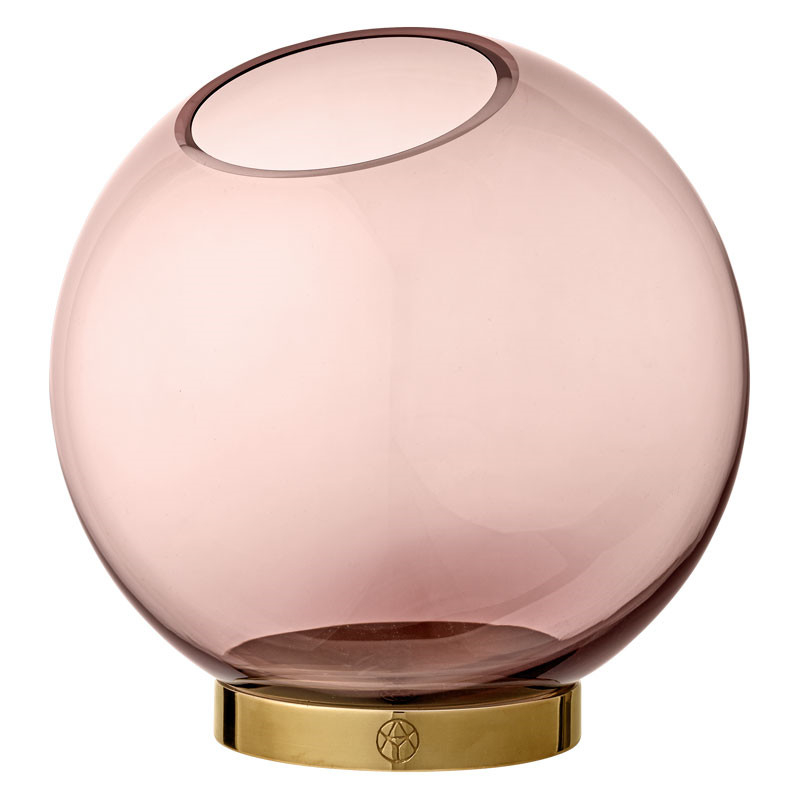 Aytm Globe Vase Rose/Gold Ø 17 Cm Dekoration Til Hjemmet