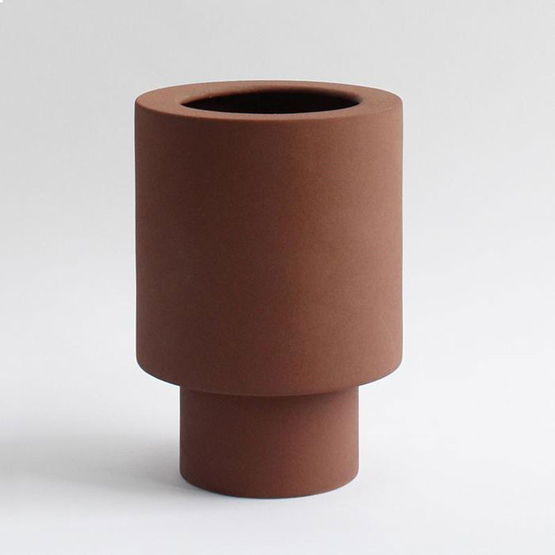 Ania Anna Vase Burned Brown Engobe Nyheder Til Boligindretning