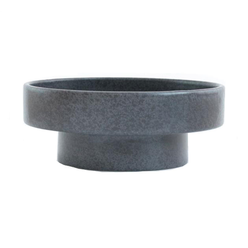 Ania Ida Double Dish Dark Grey Dots