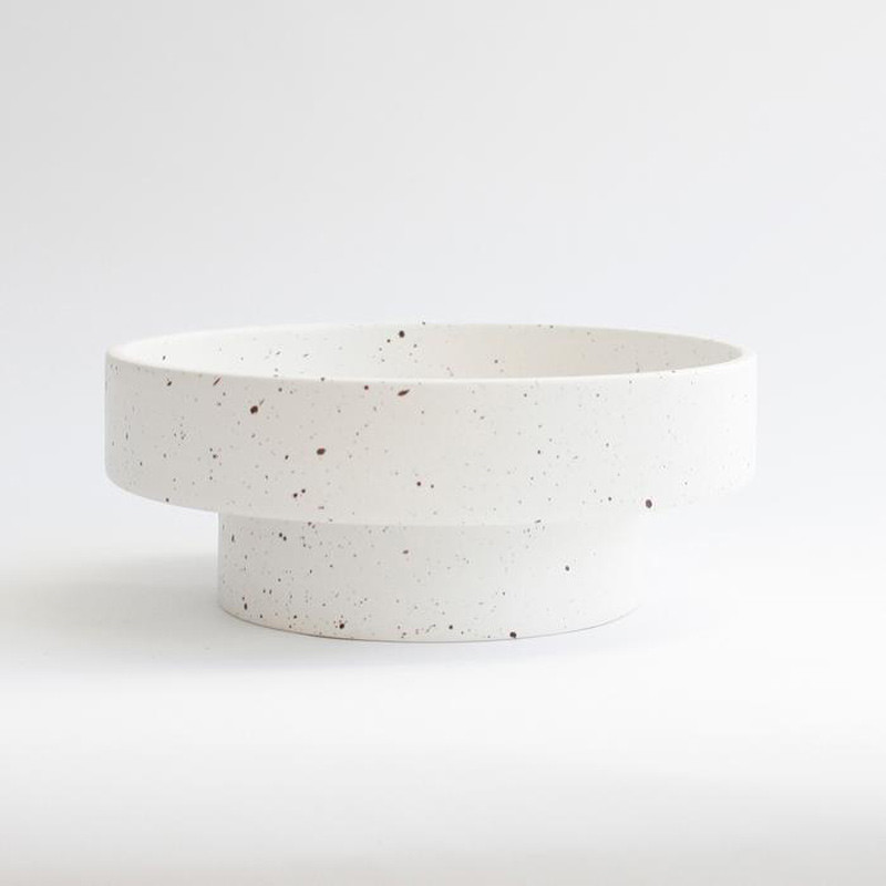 Ania Ida Double Dish White Dots