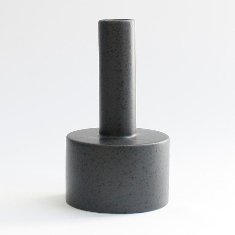 Ania Kalle Candle Holder Dark Grey Dots