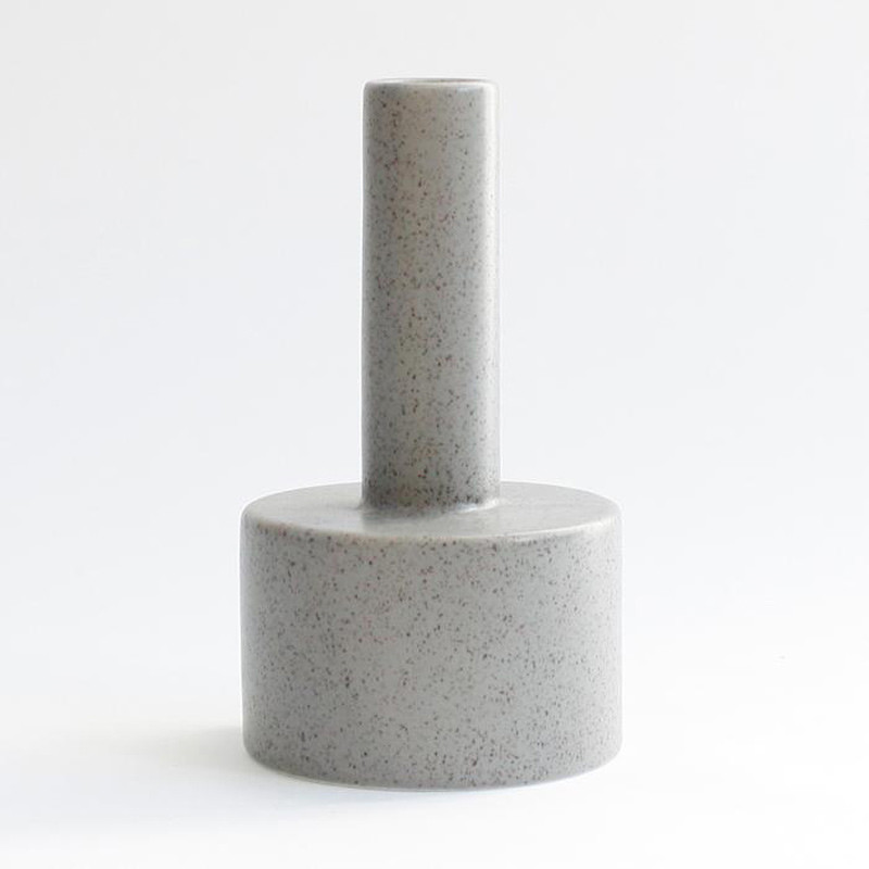 Ania Kalle Candle Holder Light Grey Dots Nyheder Til Boligindretning