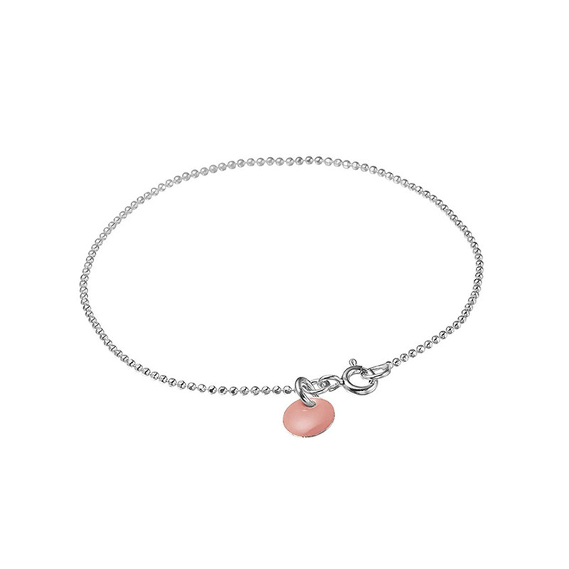 Enamel Copenhagen Enamel Copenhagen Ball Chain Bracelet Rose Silver Nyheder Til Boligindretning