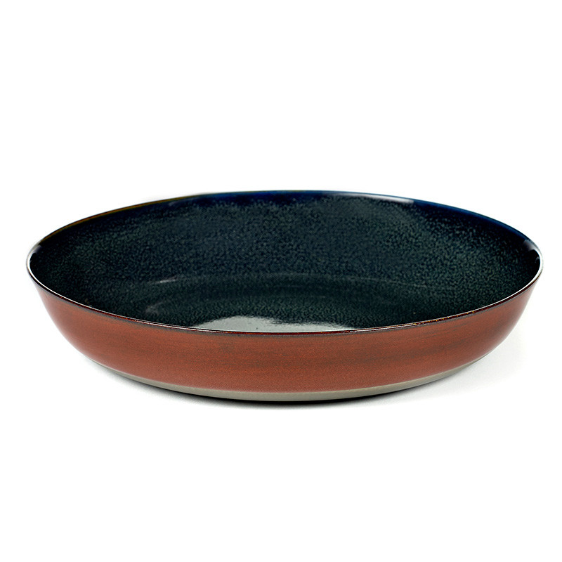 Serax Plate Medium Dark Blue/Rust