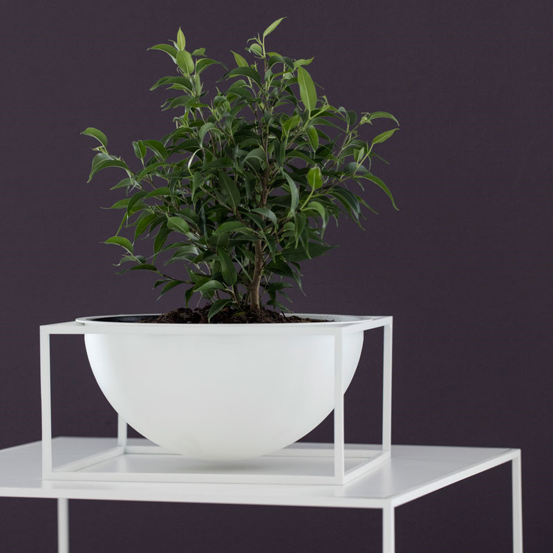 By Lassen Kubus Bowl Centerpiece Large Hvid
