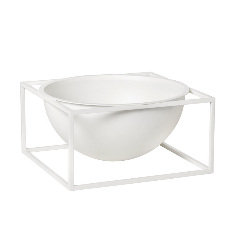 By Lassen Kubus Bowl Centerpiece Large Hvid Dekoration Til Hjemmet