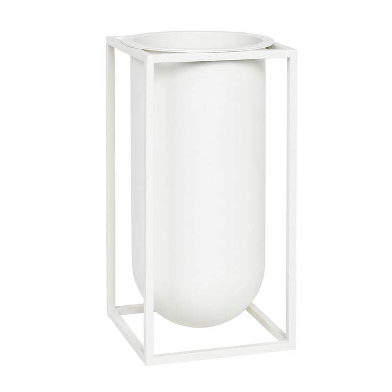By Lassen Kubus Vase Lolo Hvid