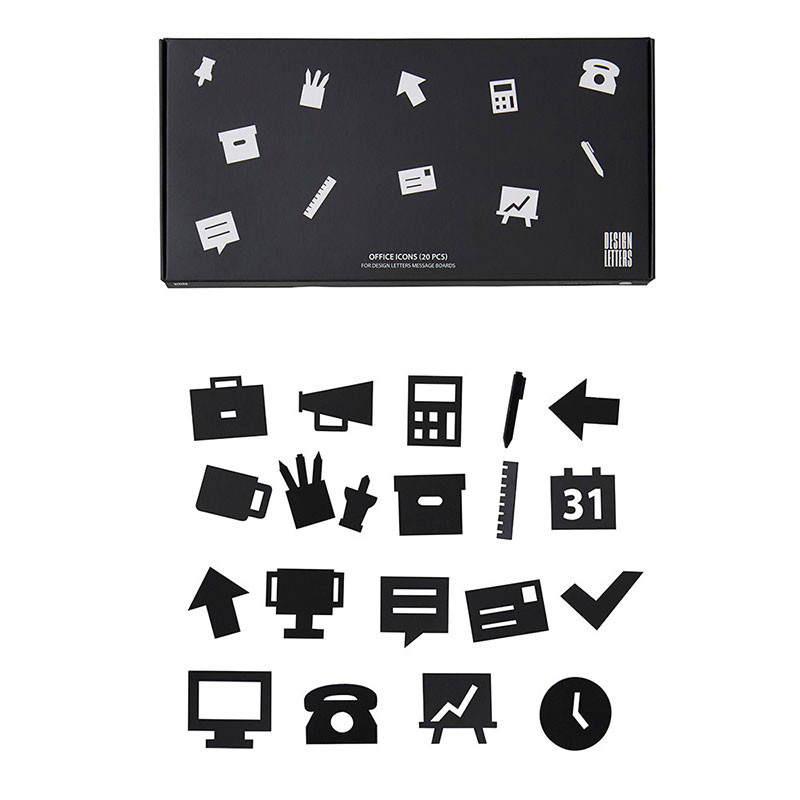 Design Letters Design Letters Office Icons For Message Board Black Dekoration Til Hjemmet