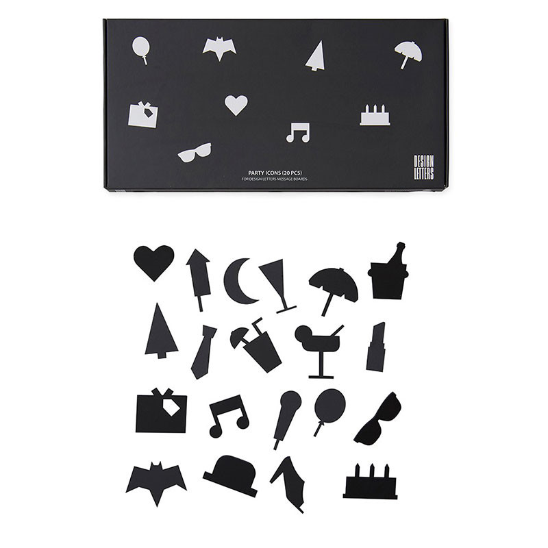 Design Letters Design Letters Party Icons For Message Board Black Dekoration Til Hjemmet