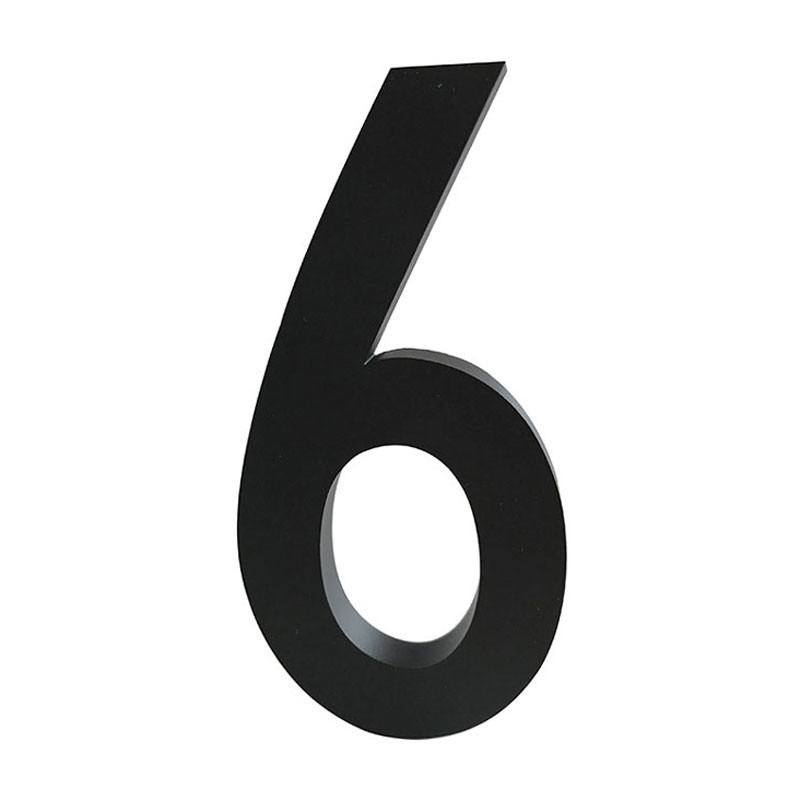 Design Letters Tal Aluminium 100 Mm Sort