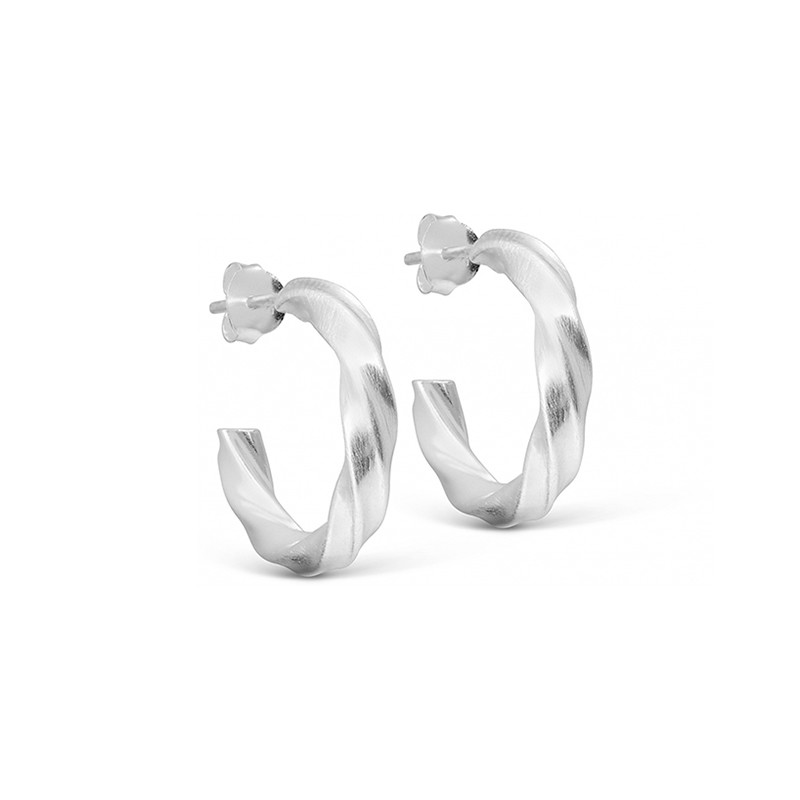 Enamel Copenhagen Vina Hoops Silver Nyheder Til Boligindretning