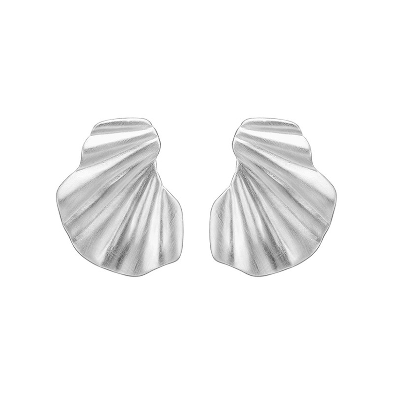 Enamel Copenhagen Wave Earrings Silver