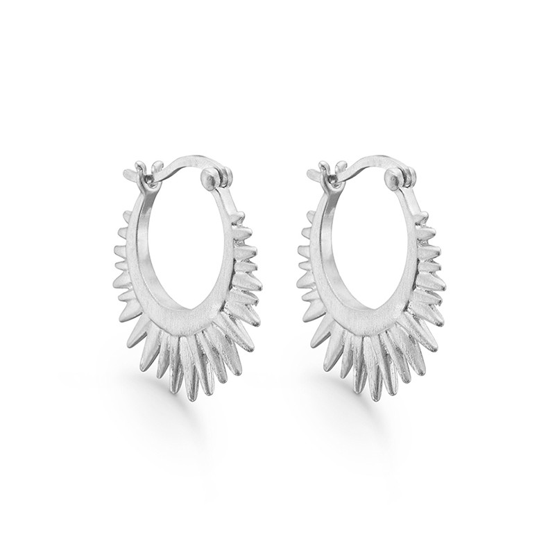 Enamel Copenhagen Sunrays Earrings Silver Nyheder Til Boligindretning