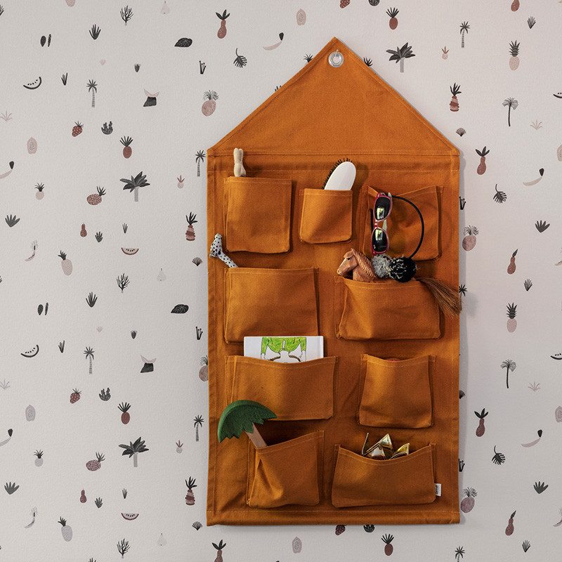 Ferm Living Ferm Living House Wall Storage Mustard Nyheder Til Boligindretning