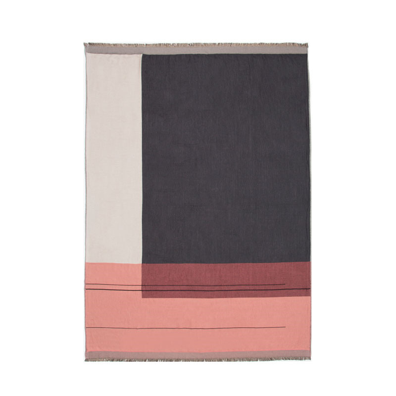 Ferm Living Colour Block Plaid Rosa