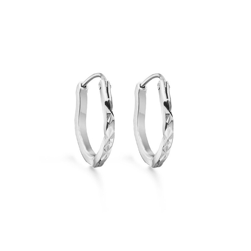 Enamel Copenhagen Amour Hoops Silver