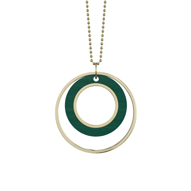 Grundled Tempus Necklace Green