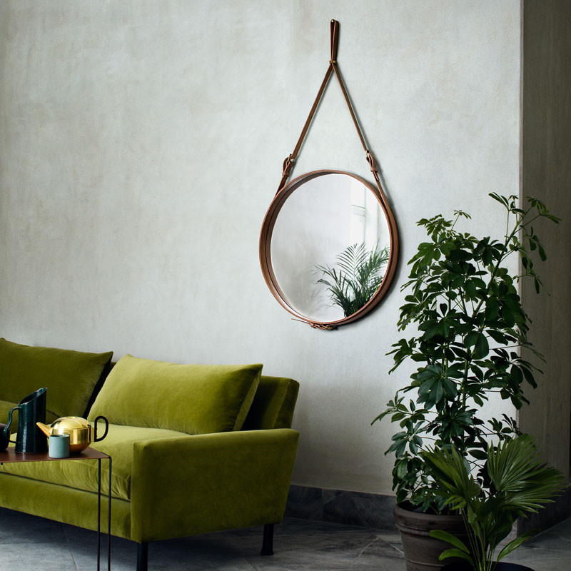 Gubi adnet circular spejl livingshop.dk Stort rundt spejl
