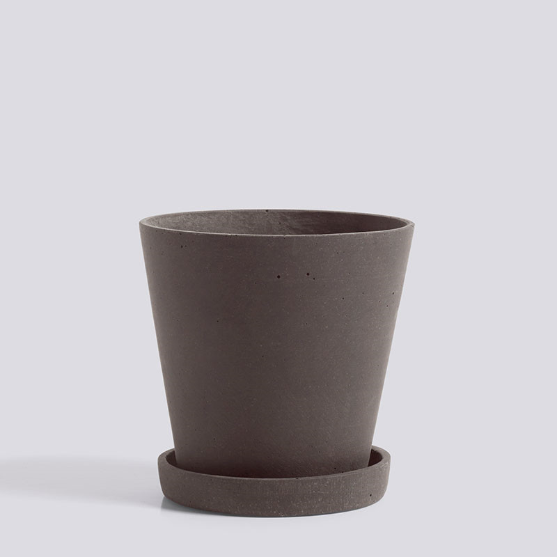 Hay Flowerpot With Saucer M Plum