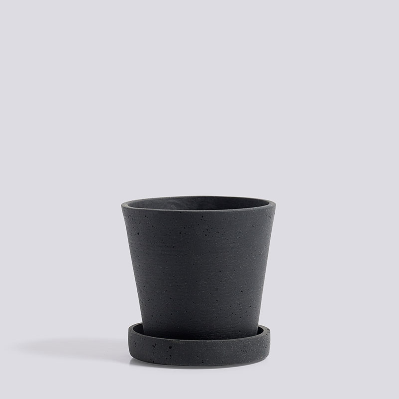 Hay Flowerpot With Saucer S Black Dekoration Til Hjemmet