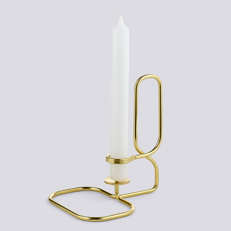 Hay Lup Square Table Brass Tilbud