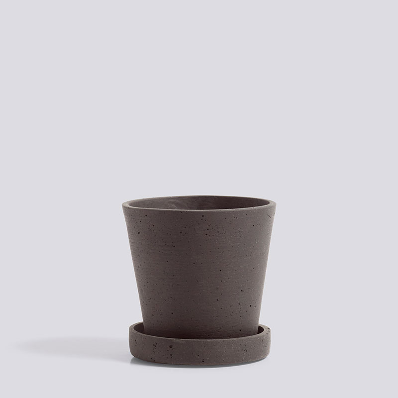 Hay Flowerpot With Saucer S Plum