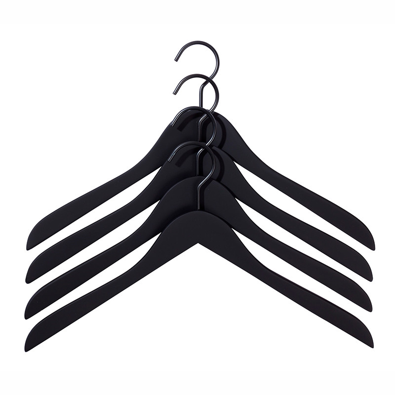 Hay Soft Coat Hanger 4 Pieces Slim Black