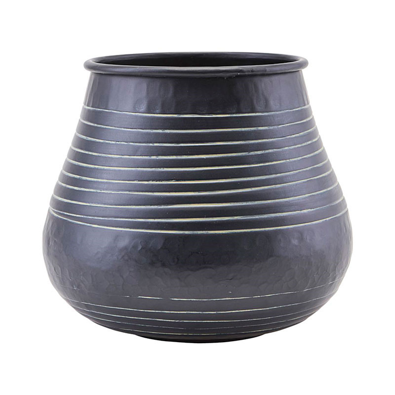 House Doctor House Doctor Stribe Vase Sort Dekoration Til Hjemmet