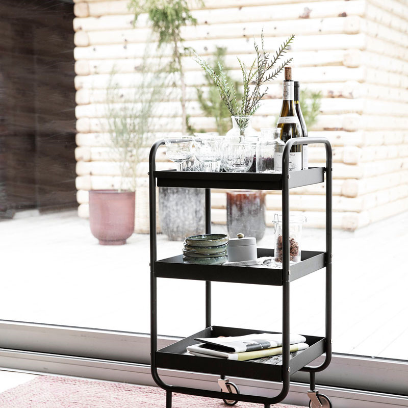 House Doctor House Doctor Roll Trolley Sort Nyheder Til Boligindretning