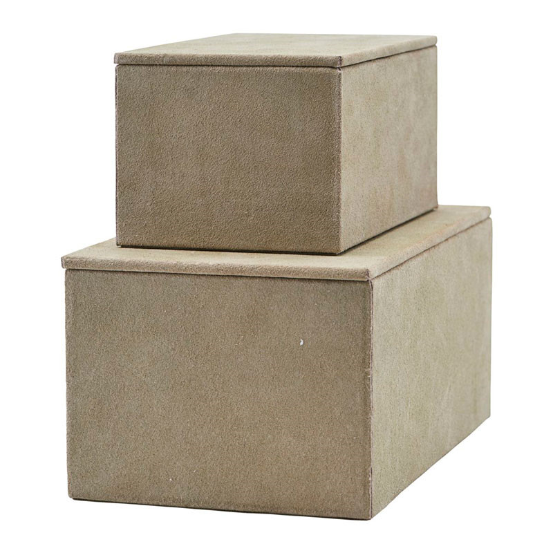 House Doctor Suede Storage Grey