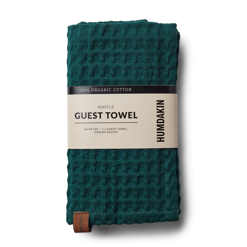 Humdakin Waffle Guest Towel Dark Wood