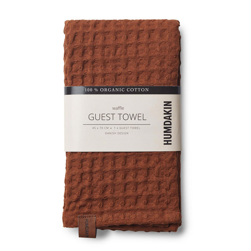 Humdakin Waffle Guest Towel Dark Brown