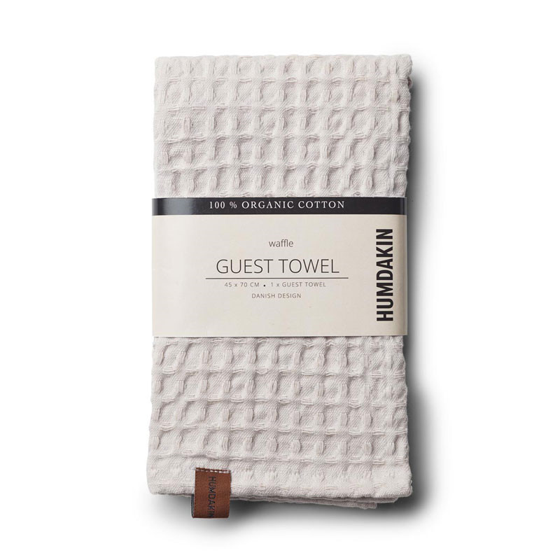 Humdakin Humdakin Waffle Guest Towel Light Stone Bløde Tekstiler Til Hele Hjemmet