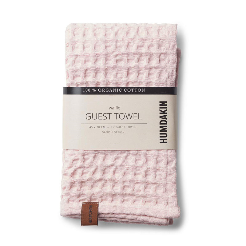 Humdakin Waffle Guest Towel Rosa Nature