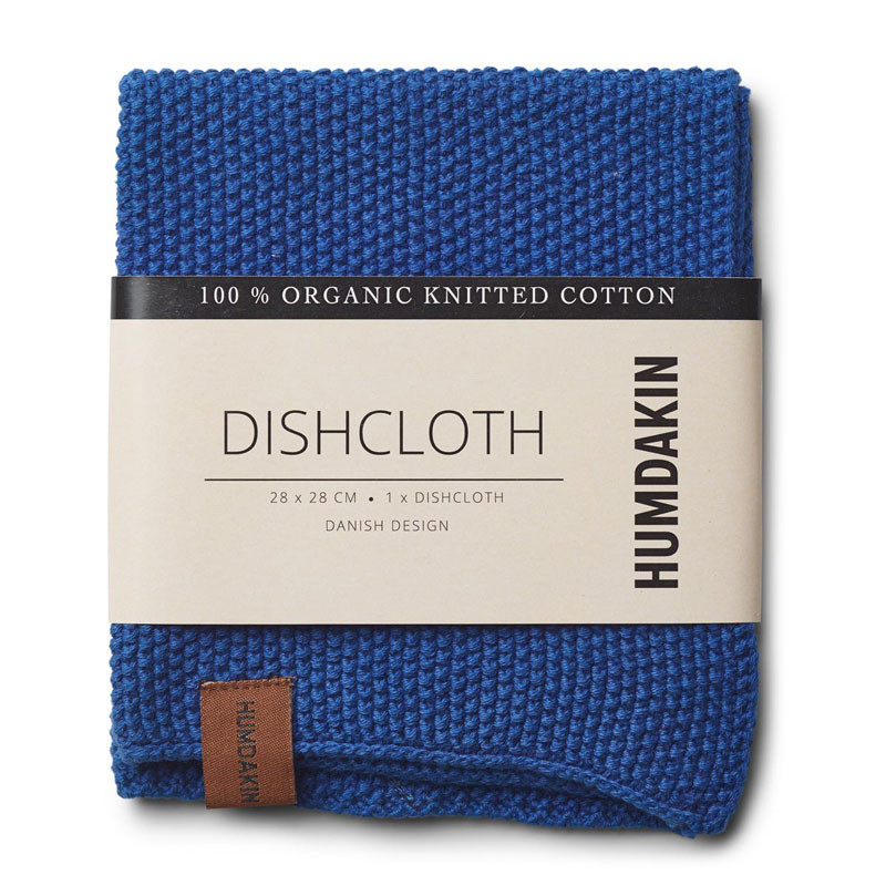 Humdakin Knitted Dishcloth Blue Cloud Bløde Tekstiler Til Hele Hjemmet