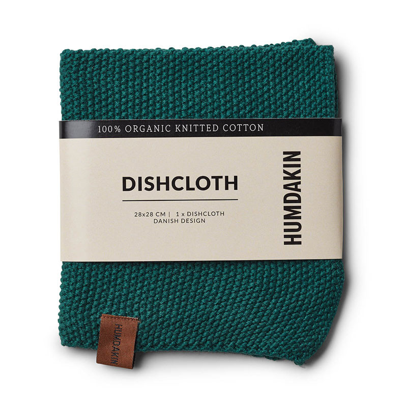Humdakin Knitted Dishcloth Dark Wood Bløde Tekstiler Til Hele Hjemmet