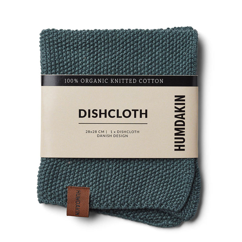 Humdakin Humdakin Knitted Dishcloth Green Seaweed Bløde Tekstiler Til Hele Hjemmet