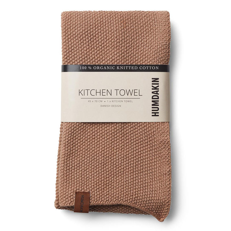 Humdakin Knitted Kitchen Tea Towel Latte