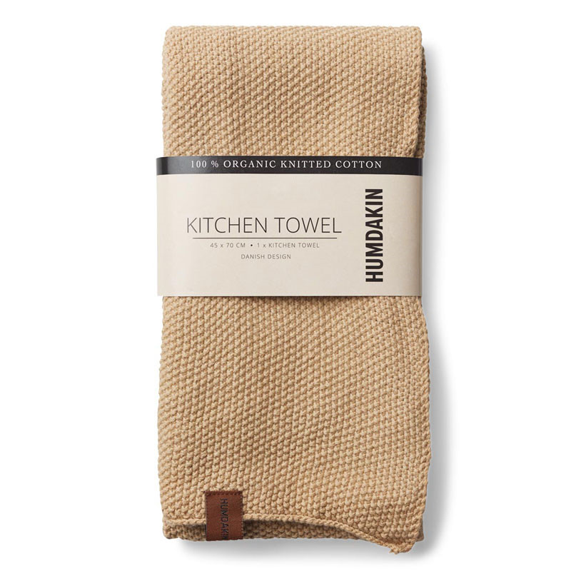Humdakin Knitted Kitchen Tea Towel Sand