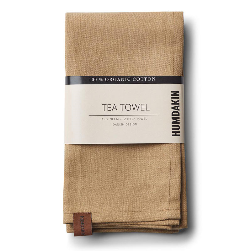 Humdakin Organic Tea Towel Wood Bløde Tekstiler Til Hele Hjemmet