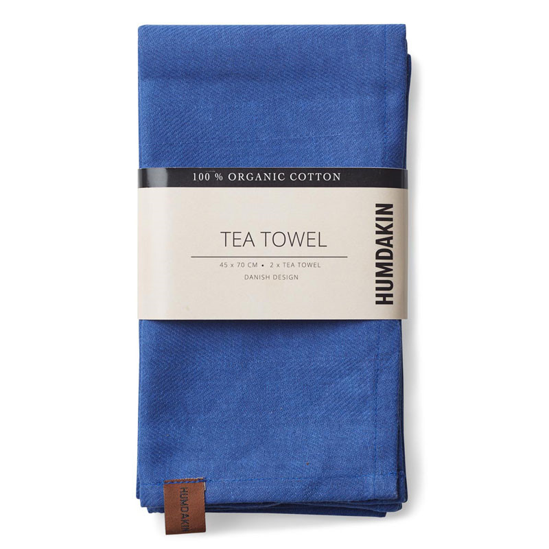Humdakin Organic Tea Towel Blue Cloud Black Friday