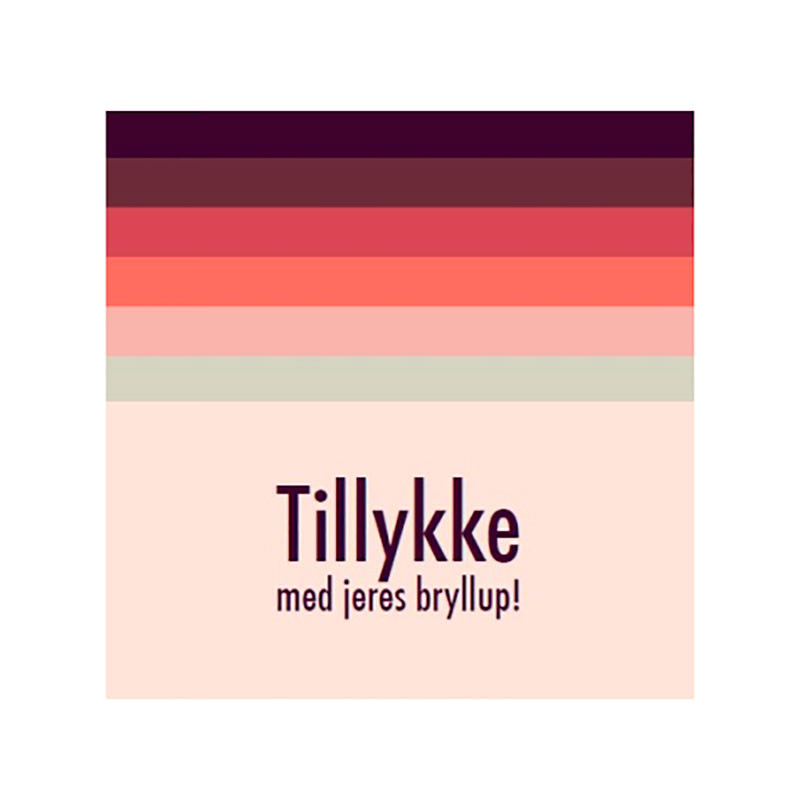 Kort & Plakat Tillykke Med Jeres Bryllup Dobbeltkort Gaveideer Til Enhver Anledning