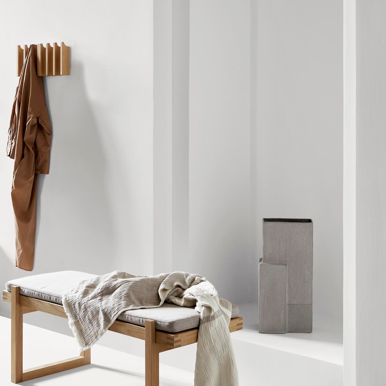 Kristina Dam Studio Column Coat Rack Oiled Oak