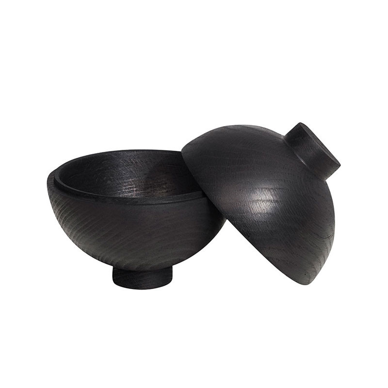 Kristina Dam Wooden Sphere Bowl Black