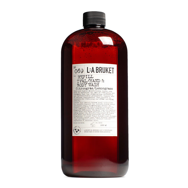 L:A Bruket Hand & Body Wash Lemongrass Refill