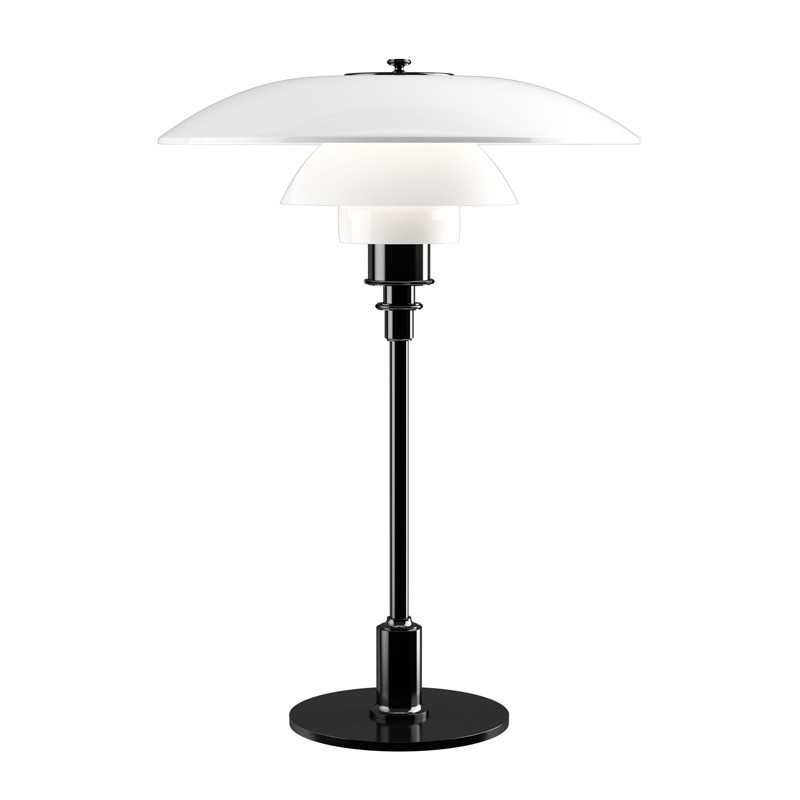 Louis Poulsen Ph 3½-2½ Glas Bord Designerlamper I Høj Kvalitet