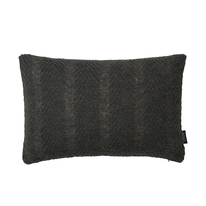 Louise Roe Herringbone Cushion Army Green