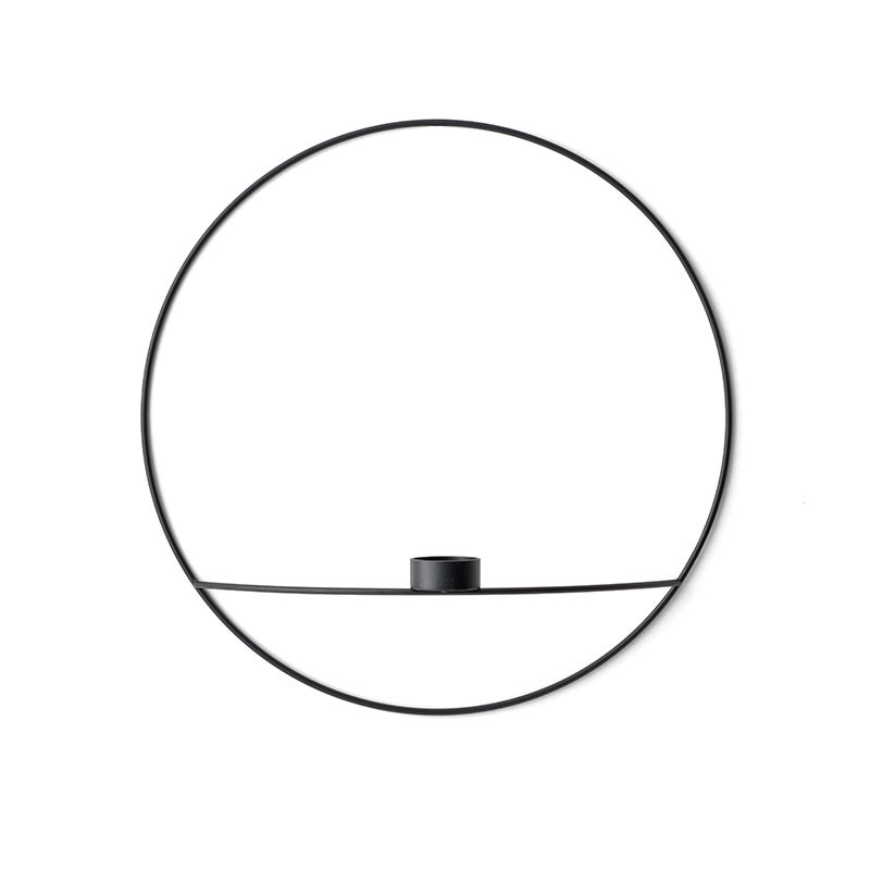 Menu Pov Circle Tealight Candleholder Black Gaveideer Til Enhver Anledning